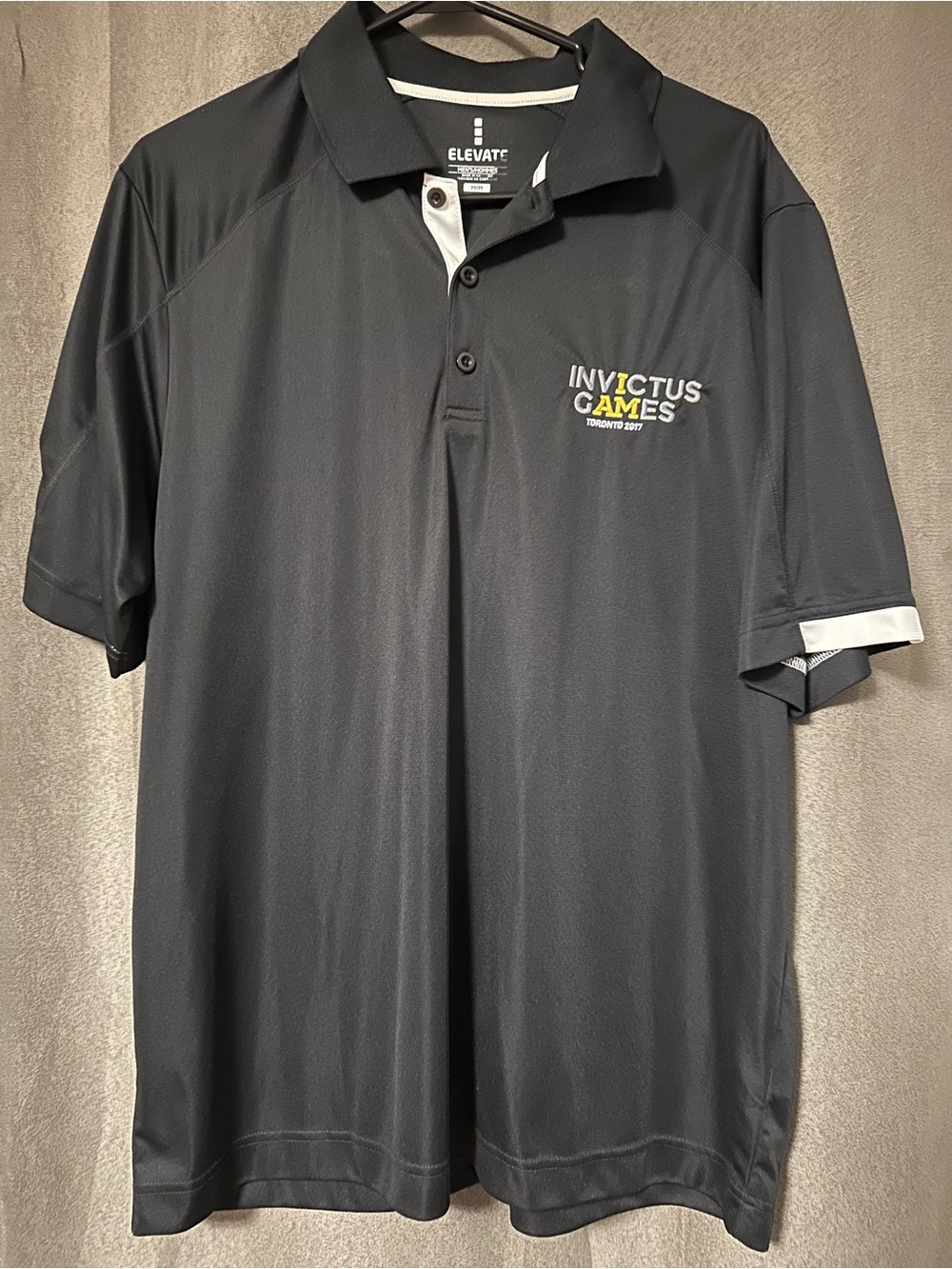 Toronto 2017 Invictus Games Men's Black Performance Polo